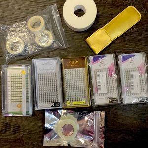 Eye lashes mini kit extra tape good for beginners!! Loved it 🥰